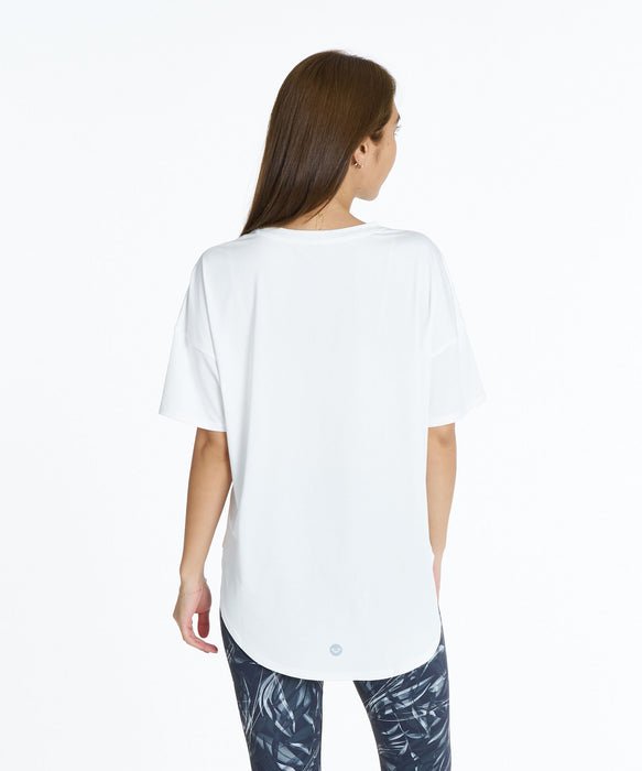 ROXY FITNESS FEEL FREE S/S TEE 後長前短圖像T恤 /速乾/抗UV/水陸兩用 【2026年秋冬款】