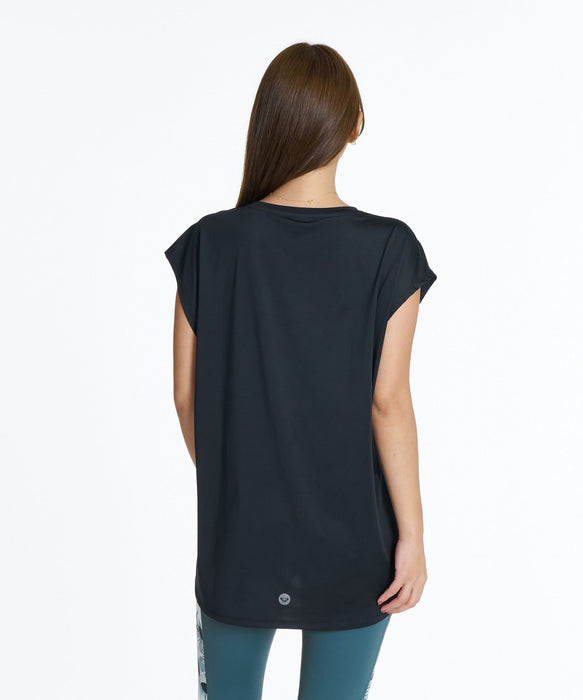 ROXY FITNESS FEEL FREE RAGLAN S/S TEE ラグランチュニックTシャツ /速乾/UVカット/水陸両用 【2026年秋冬モデル】
