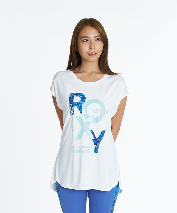 ROXY FITNESS FEEL FREE RAGLAN S/S TEE ラグランチュニックTシャツ /速乾/UVカット/水陸両用 【2026年秋冬モデル】