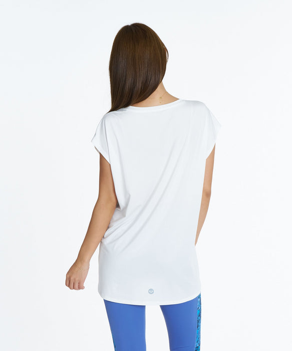 ROXY FITNESS FEEL FREE RAGLAN S/S TEE ラグランチュニックTシャツ /速乾/UVカット/水陸両用 【2026年秋冬モデル】