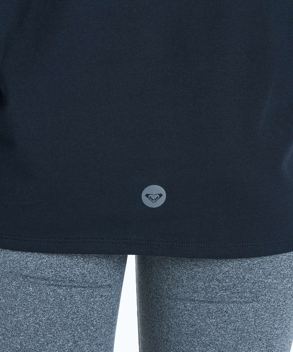 ROXY FITNESS KEEP IT GOING S/S TEE ラインメッセージロゴTシャツ /速乾/UVカット 【2026年秋冬モデル】