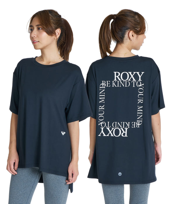 ROXY FITNESS ONE FINE DAY S/S TEE 方形文字Logo T恤 /快乾/抗UV/水陸兩用 【2026年秋冬款】