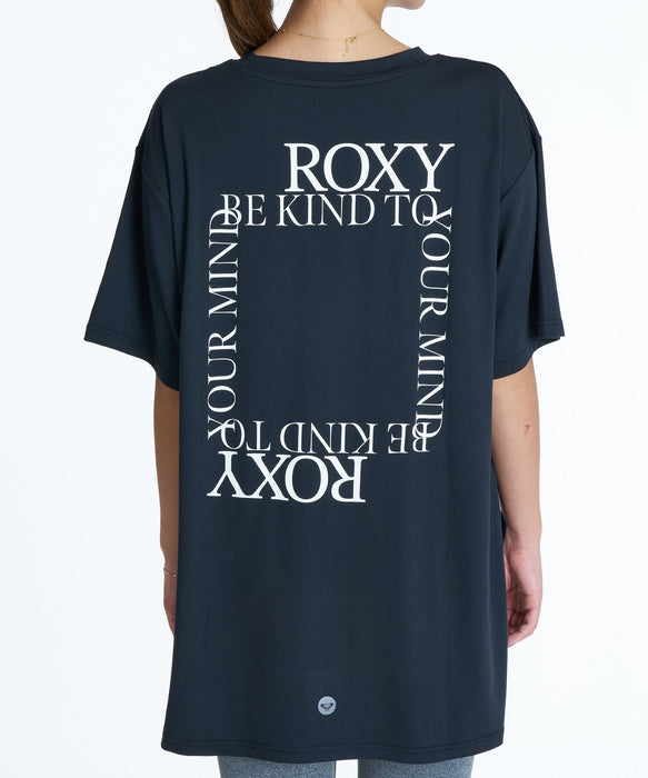 ROXY FITNESS ONE FINE DAY S/S TEE 方形文字Logo T恤 /快乾/抗UV/水陸兩用 【2026年秋冬款】