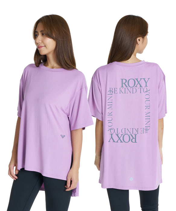 ROXY FITNESS ONE FINE DAY S/S TEE 方形文字Logo T恤 /快乾/抗UV/水陸兩用 【2026年秋冬款】