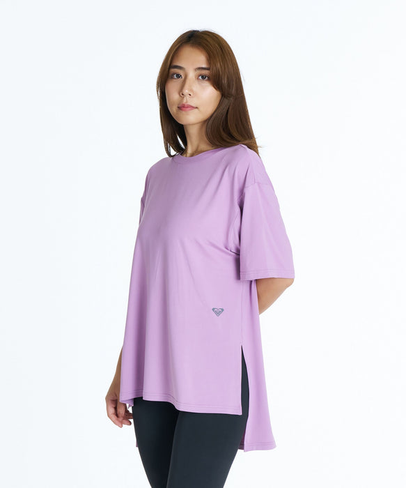 ROXY FITNESS ONE FINE DAY S/S TEE 方形文字Logo T恤 /快乾/抗UV/水陸兩用 【2026年秋冬款】