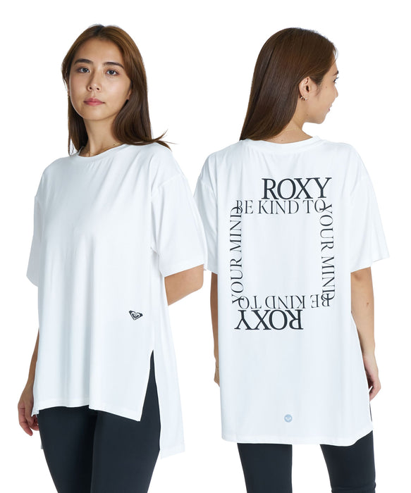 ROXY FITNESS ONE FINE DAY S/S TEE 方形文字Logo T恤 /快乾/抗UV/水陸兩用 【2026年秋冬款】