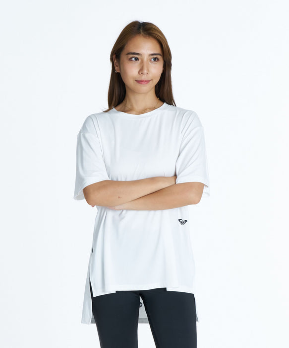 ROXY FITNESS ONE FINE DAY S/S TEE 方形文字Logo T恤 /快乾/抗UV/水陸兩用 【2026年秋冬款】