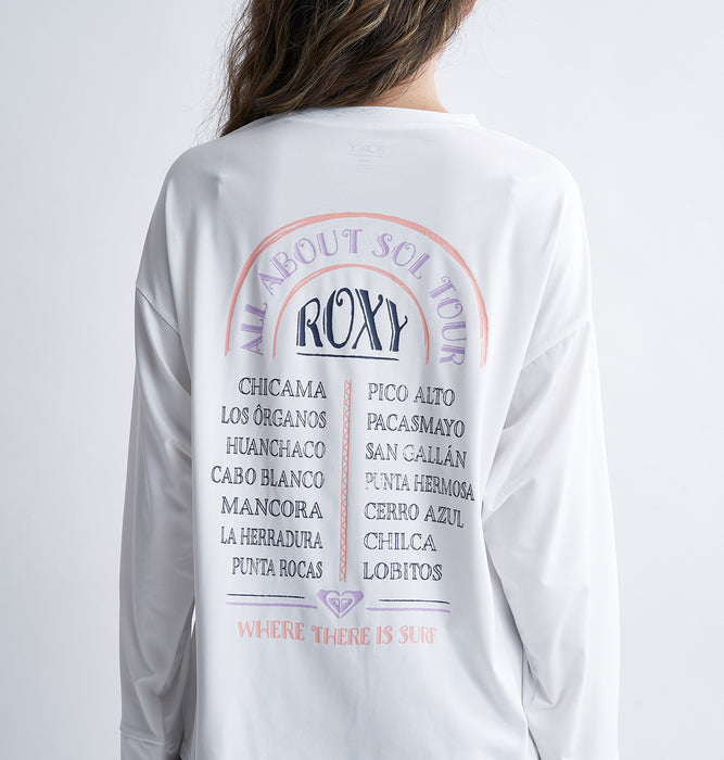 Roxy ALL ABOUT SOL 長袖ラッシュTシャツ付き 水着 4点セット