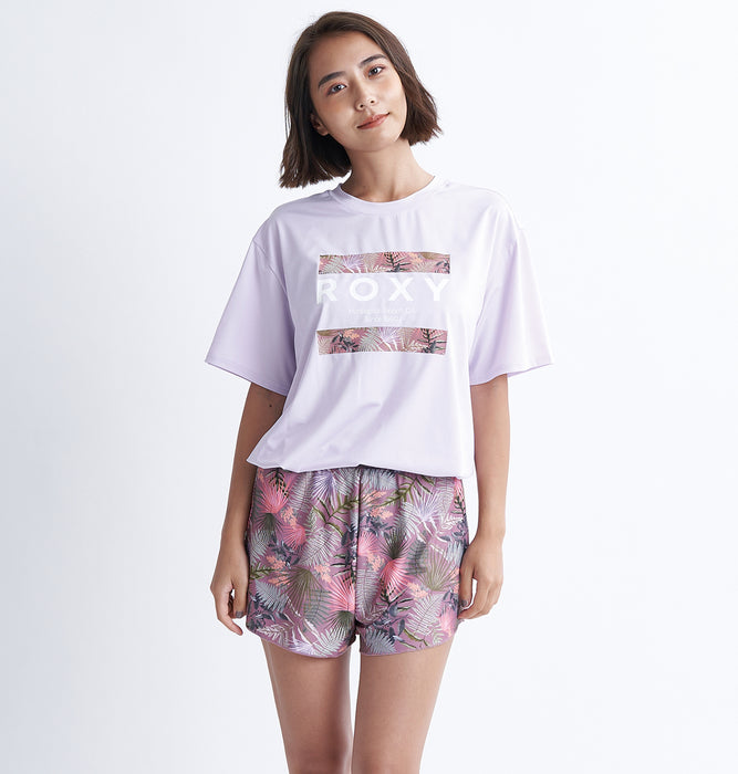 【OUTLET】Roxy SIMPLY BOTANICA ウィメンズ 水着 ビキニセット Tシャツ キュロット型ボトムス