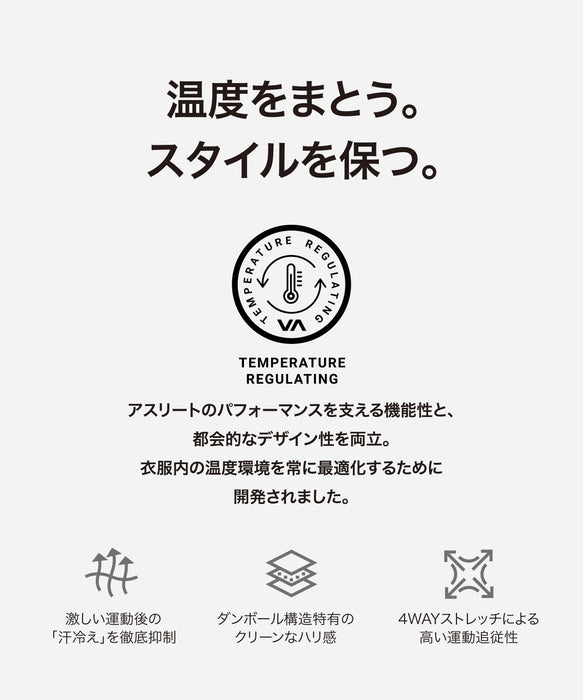 RVCA メンズ BALANCE BOX PATCH CR 調温機能 セットアップ トレーナー 【2026年秋冬モデル】