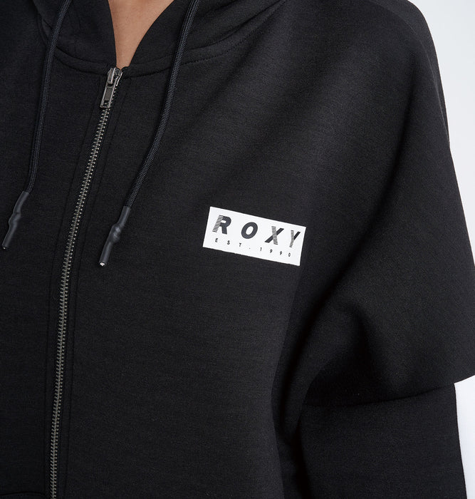 【BUY 2 20%OFF】【OUTLET】Roxy 速乾、UVカット ジップパーカー UP BEAT ZIP HOODIE