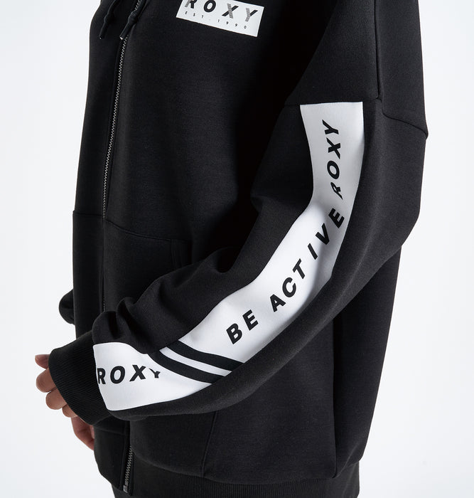 【BUY 2 20%OFF】【OUTLET】Roxy 速乾、UVカット ジップパーカー UP BEAT ZIP HOODIE