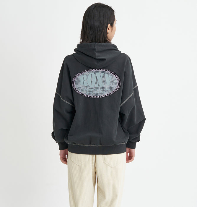 【OUTLET】Roxy BACK LOGO ZIP スウェット トップ