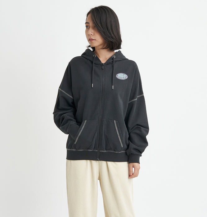 【OUTLET】Roxy BACK LOGO ZIP スウェット トップ