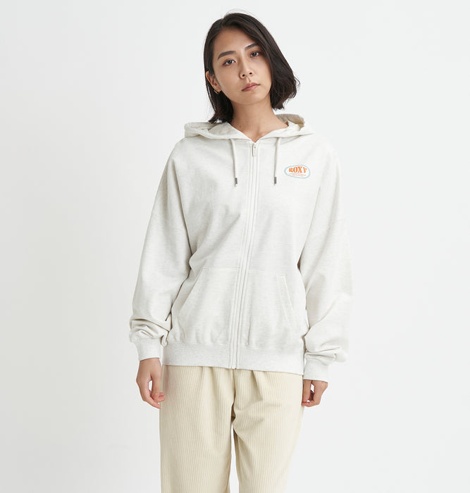 【OUTLET】Roxy BACK LOGO ZIP スウェット トップ