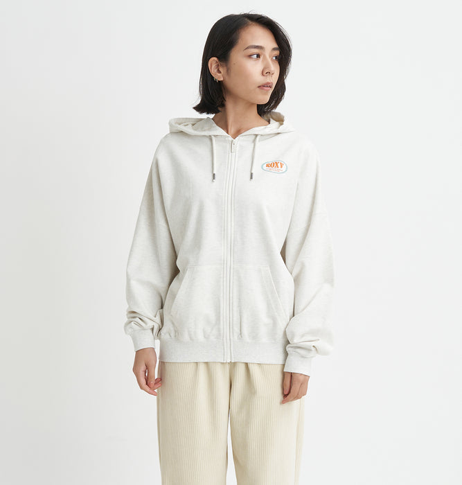 【OUTLET】Roxy BACK LOGO ZIP スウェット トップ