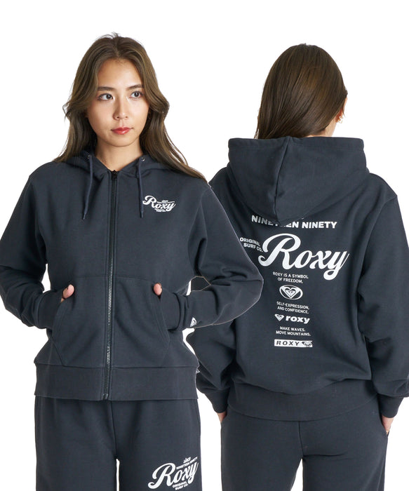 ROXY HISTORICAL ZIP HOODIE ヒストリカルロゴ ジップフーディ スウェットパーカー 【2026年秋冬モデル】