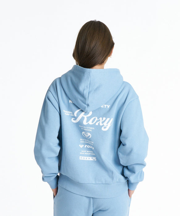 ROXY HISTORICAL ZIP HOODIE ヒストリカルロゴ ジップフーディ スウェットパーカー 【2026年秋冬モデル】