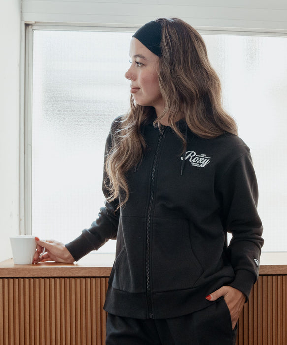 ROXY HISTORICAL ZIP HOODIE ヒストリカルロゴ ジップフーディ スウェットパーカー 【2026年秋冬モデル】