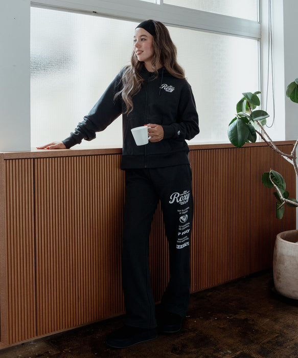 ROXY HISTORICAL ZIP HOODIE ヒストリカルロゴ ジップフーディ スウェットパーカー 【2026年秋冬モデル】