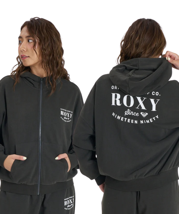 ROXY JIVY ZIP HOODIE ロゴジップフーディ スウェットパーカー 【2026年秋冬モデル】