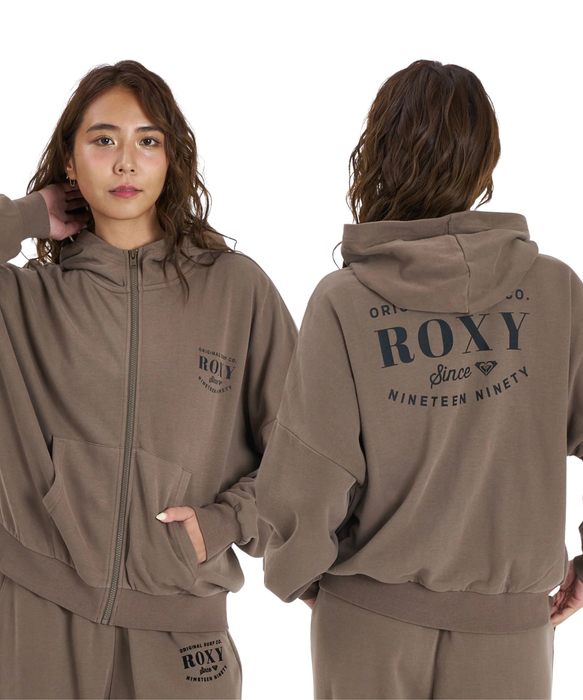 ROXY JIVY ZIP HOODIE ロゴジップフーディ スウェットパーカー 【2026年秋冬モデル】
