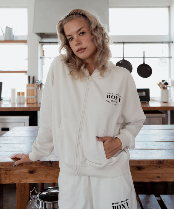 ROXY JIVY ZIP HOODIE ロゴジップフーディ スウェットパーカー 【2026年秋冬モデル】