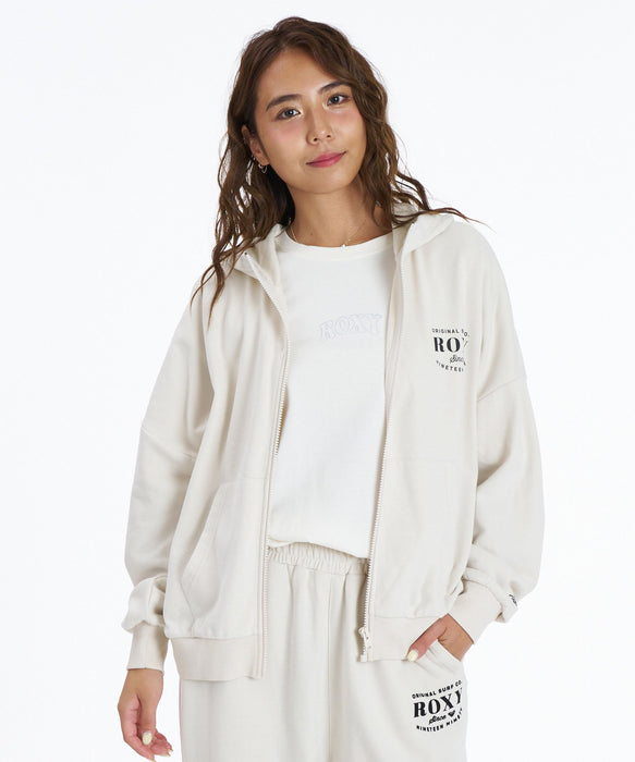 ROXY JIVY ZIP HOODIE ロゴジップフーディ スウェットパーカー 【2026年秋冬モデル】