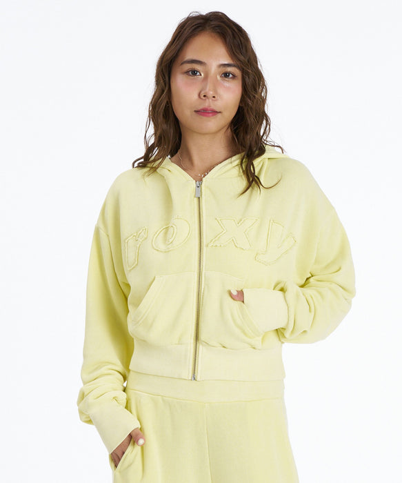 ROXY SALT FADE ZIP パッチロゴ ジップフーディ スウェットパーカー 【2026年秋冬モデル】