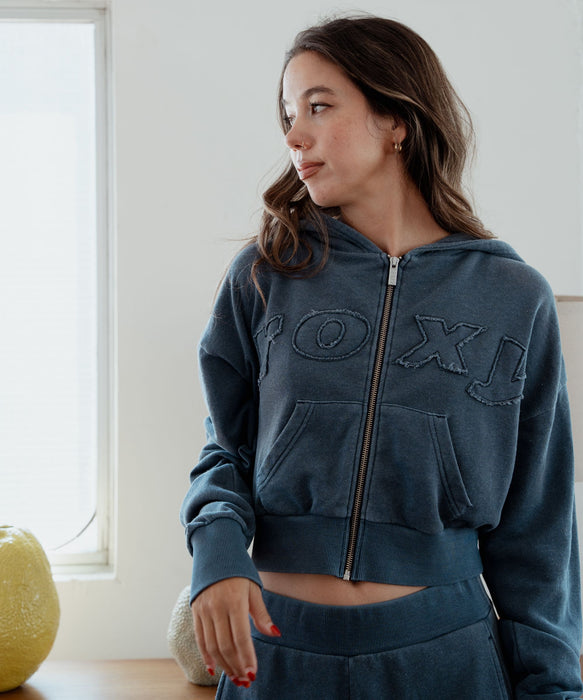 ROXY SALT FADE ZIP パッチロゴ ジップフーディ スウェットパーカー 【2026年秋冬モデル】