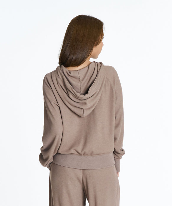 ROXY FITNESS GENTLE FLOW HOODIE コラーゲン・アミノ酸配合 モイストジップフーディ パーカー 【2026年秋冬モデル】