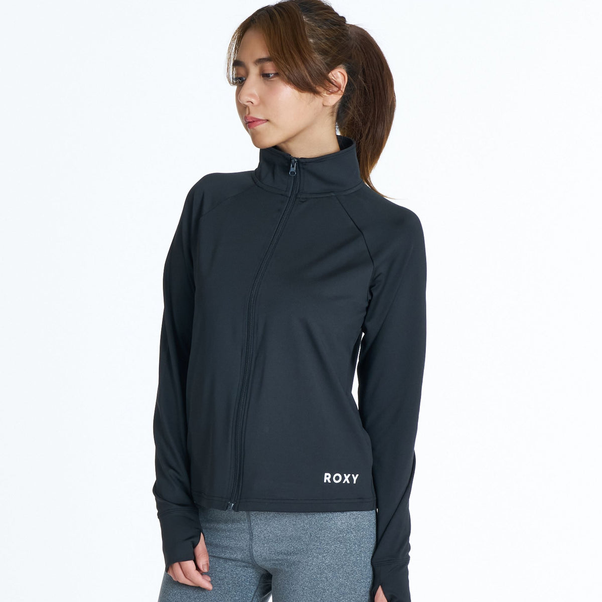 ROXY FITNESS MY 1ST ROXY ZIP ジップアップジャージトップス /速乾/UV
