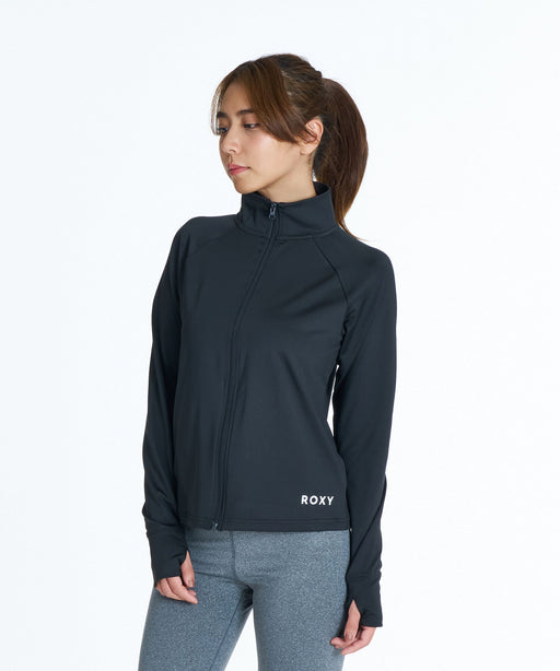 ROXY FITNESS MY 1ST ROXY ZIP ジップアップジャージトップス /速乾/UV