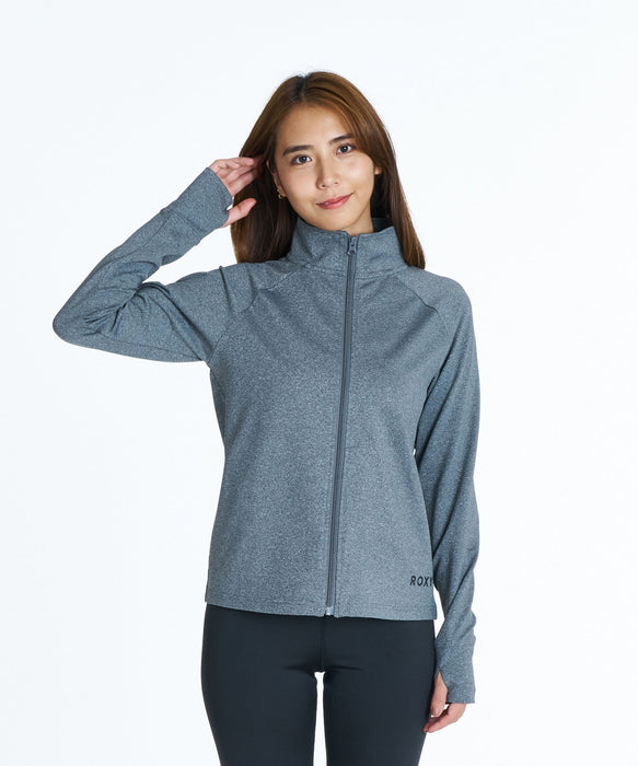 ROXY FITNESS MY 1ST ROXY ZIP ジップアップジャージトップス /速乾/UV