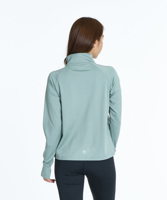 ROXY FITNESS MY 1ST ROXY ZIP ジップアップジャージトップス /速乾/UV