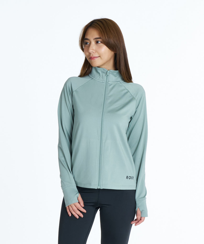 ROXY FITNESS MY 1ST ROXY ZIP ジップアップジャージトップス /速乾/UV