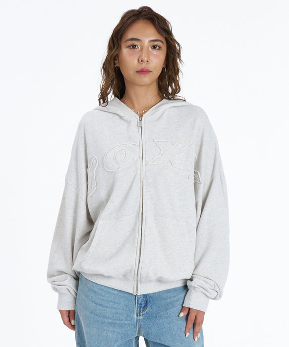 ROXY SALT FADE OVERSIZE ZIP オーバーサイズジップフーディ スウェットパーカー 【2026年秋冬モデル】