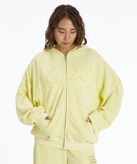 ROXY SALT FADE OVERSIZE ZIP オーバーサイズジップフーディ スウェットパーカー 【2026年秋冬モデル】