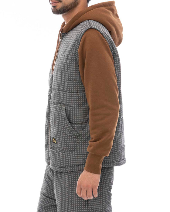 【OUTLET】RVCA メンズ GRANT PUFFER REVERSIBLE ZIP HD パーカー BBW 【2024年冬モデル】