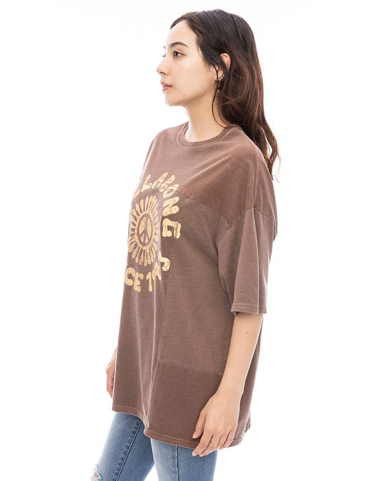 【OUTLET】BILLABONG レディース PEACE OUT LOOSE TEE Ｔシャツ 【2024年春夏モデル】