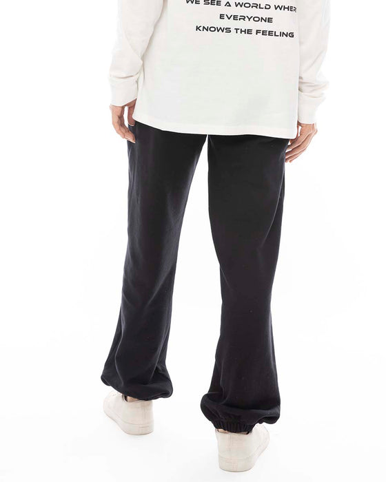 【OUTLET】BILLABONG レディース SWEAT LONG PANTS ロングパンツ BLK 【2024年秋冬モデル】