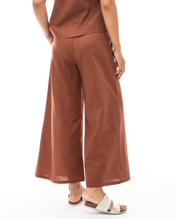 【OUTLET】BILLABONG レディース 【CHILLWEAR】 LINEN COTTON WOVEN LONG PANTS ガウチョパンツ 【2024年夏モデル】