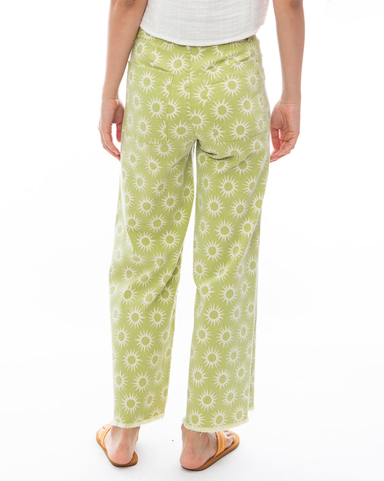 【OUTLET】BILLABONG レディース FREE FALL PRINT ロングパンツ 【2024年春夏モデル】