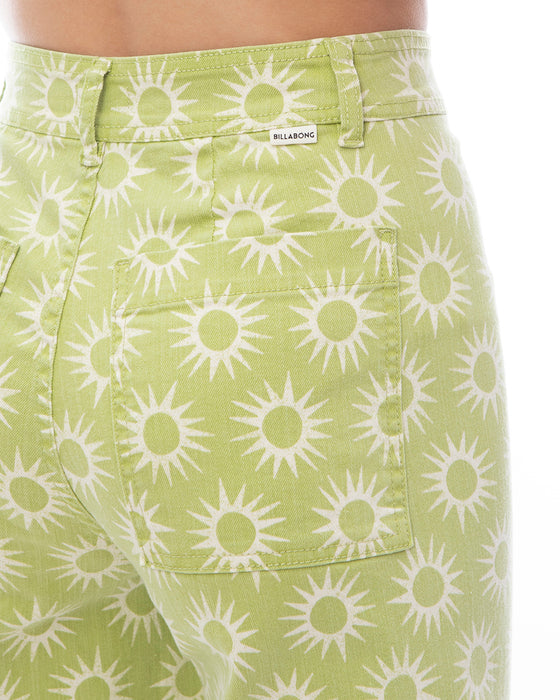 【OUTLET】BILLABONG レディース FREE FALL PRINT ロングパンツ 【2024年春夏モデル】