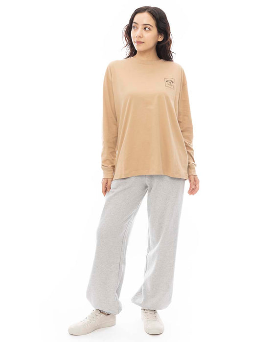【OUTLET】BILLABONG レディース SWEAT LONG PANTS ロングパンツ BLK 【2024年秋冬モデル】