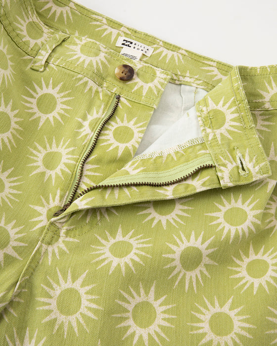 【OUTLET】BILLABONG レディース FREE FALL PRINT ロングパンツ 【2024年春夏モデル】