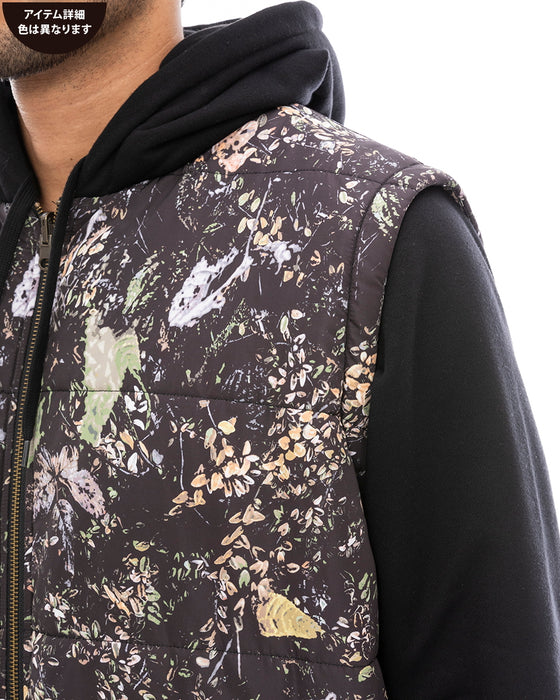 【OUTLET】RVCA メンズ GRANT PUFFER REVERSIBLE ZIP HD パーカー BBW 【2024年冬モデル】