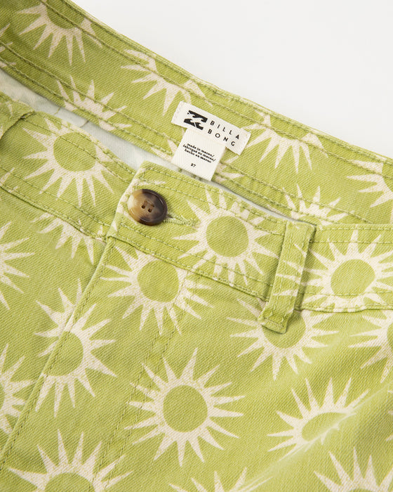 【OUTLET】BILLABONG レディース FREE FALL PRINT ロングパンツ 【2024年春夏モデル】