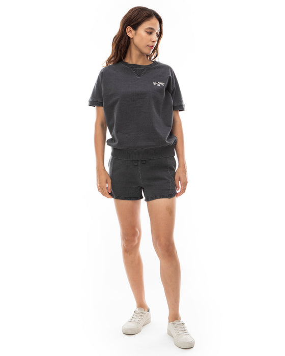 【OUTLET】BILLABONG レディース ARCH LOGO SWEAT WALK SHORTS スウェットショートパンツ 【2024年春夏モデル】