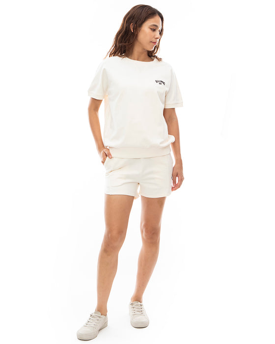 【OUTLET】BILLABONG レディース ARCH LOGO SWEAT WALK SHORTS スウェットショートパンツ 【2024年春夏モデル】